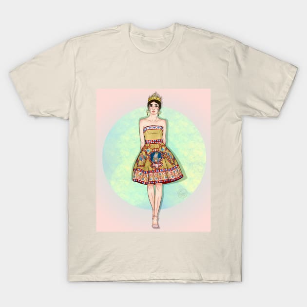 byzantine fashion girl T-Shirt by kira4ka93